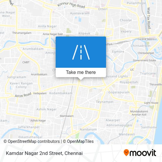 Kamdar Nagar 2nd Street map
