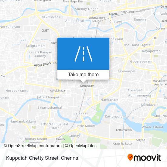 Kuppaiah Chetty Street map