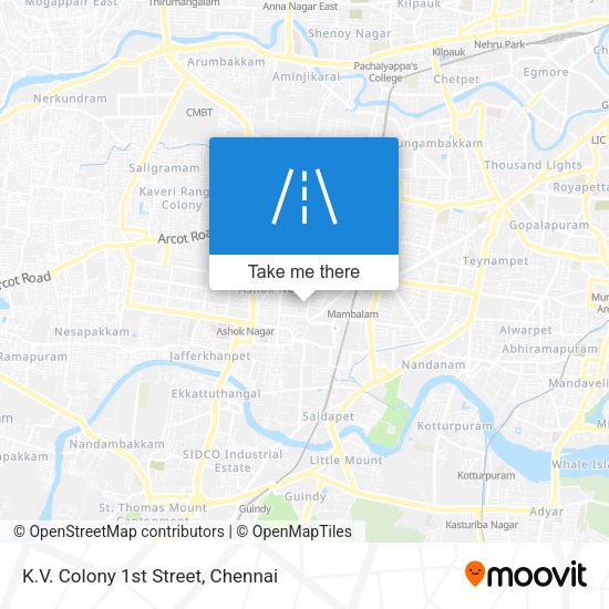 K.V. Colony 1st Street map