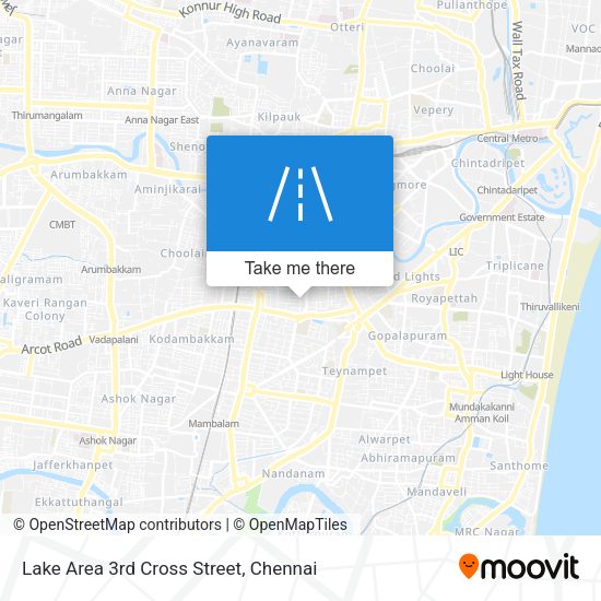 Lake Area 3rd Cross Street map