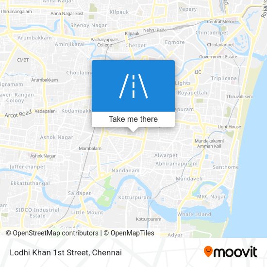 Lodhi Khan 1st Street map