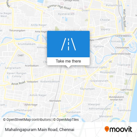 Mahalingapuram Main Road map