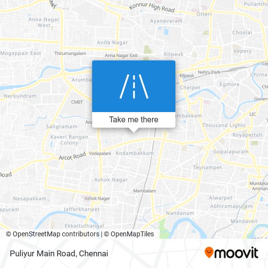 Puliyur Main Road map