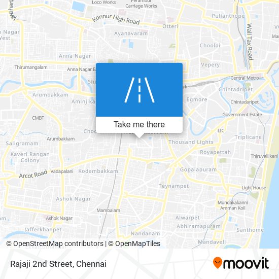 Rajaji 2nd Street map