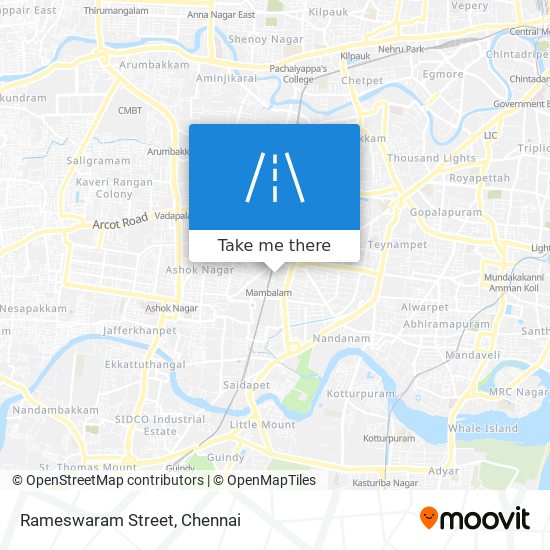 Rameswaram Street map