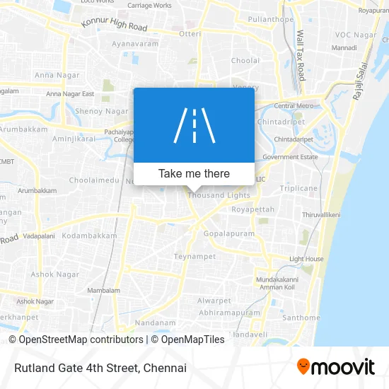 Rutland Gate 4th Street map
