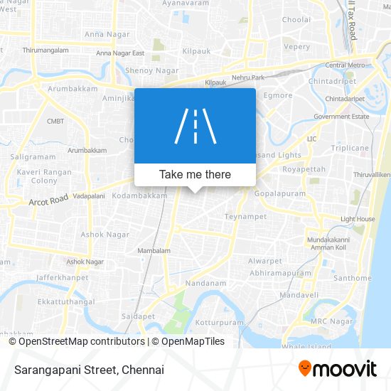 Sarangapani Street map