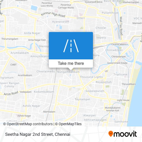 Seetha Nagar 2nd Street map