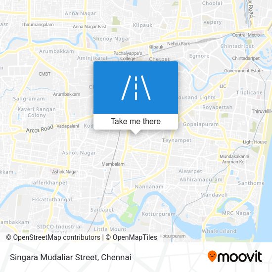 Singara Mudaliar Street map