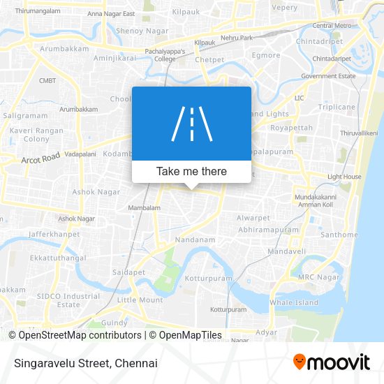 Singaravelu Street map