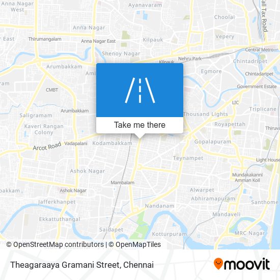 Theagaraaya Gramani Street map