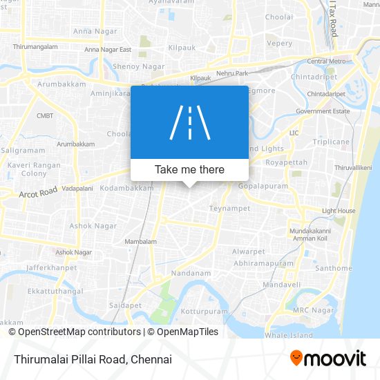 Thirumalai Pillai Road map