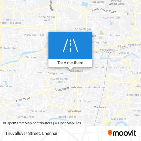 Tiruvalluvar Street map