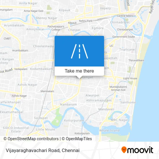 Vijayaraghavachari Road map