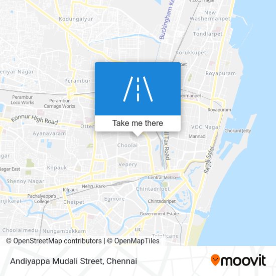 Andiyappa Mudali Street map