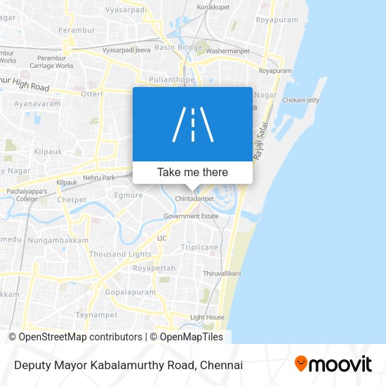 Deputy Mayor Kabalamurthy Road map