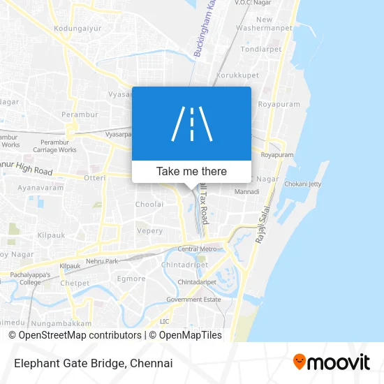 Elephant Gate Bridge map