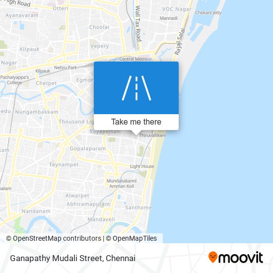 Ganapathy Mudali Street map