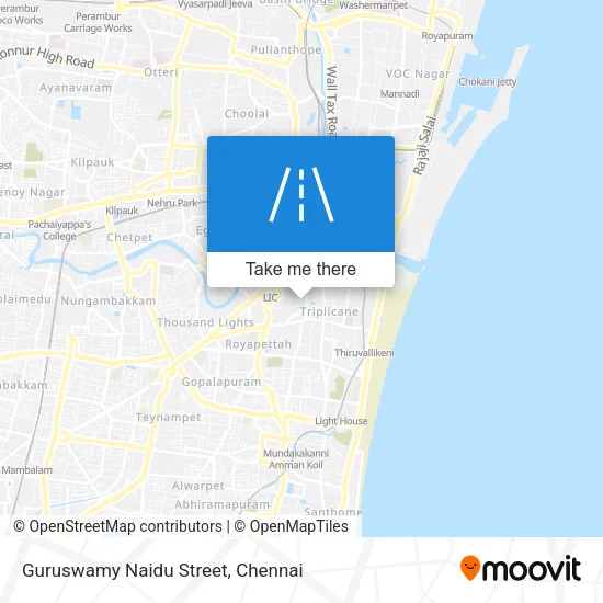 Guruswamy Naidu Street map