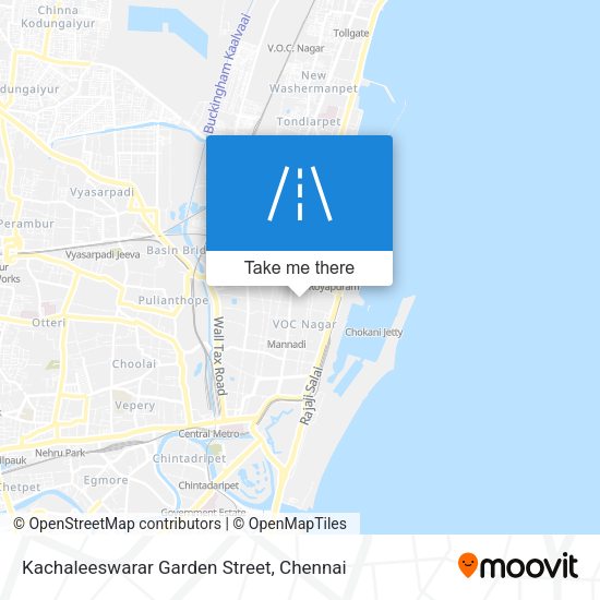 Kachaleeswarar Garden Street map