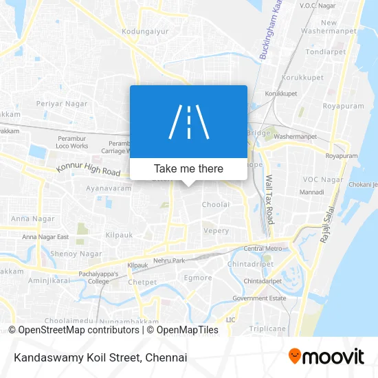 Kandaswamy Koil Street map