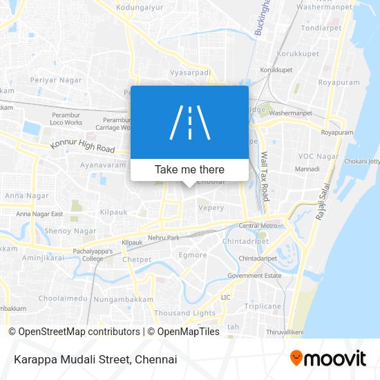 Karappa Mudali Street map