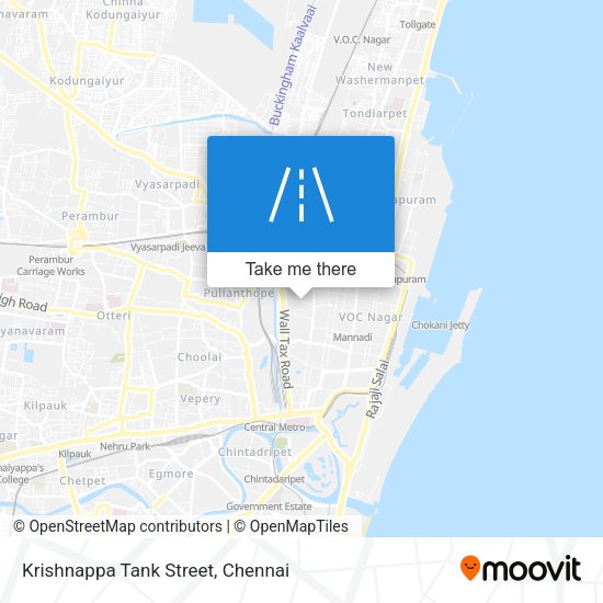 Krishnappa Tank Street map