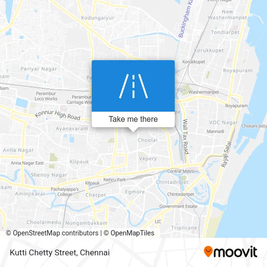 Kutti Chetty Street map