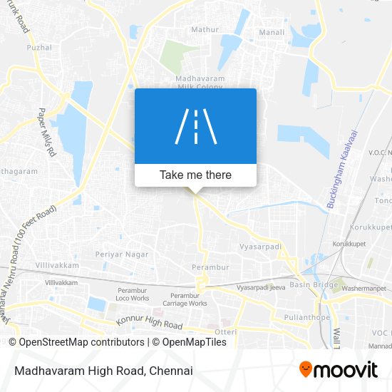 Madhavaram High Road map