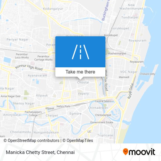 Manicka Chetty Street map