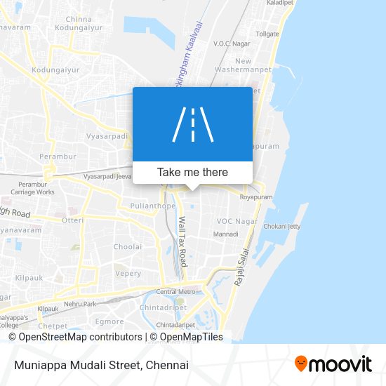 Muniappa Mudali Street map