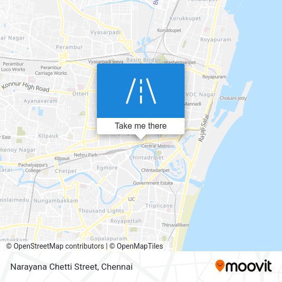 Narayana Chetti Street map