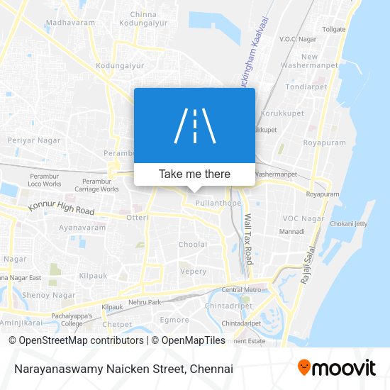 Narayanaswamy Naicken Street map
