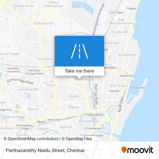 Parthasarathy Naidu Street map