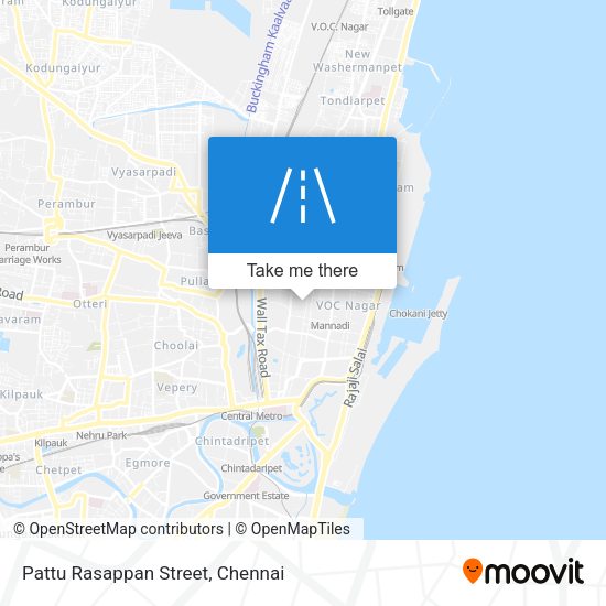 Pattu Rasappan Street map