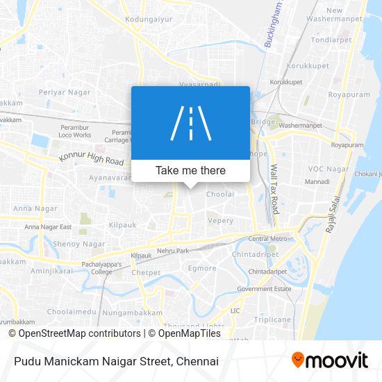 Pudu Manickam Naigar Street map