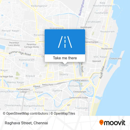 Raghava Street map