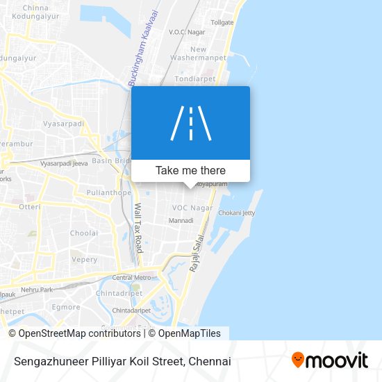 Sengazhuneer Pilliyar Koil Street map