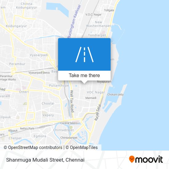 Shanmuga Mudali Street map