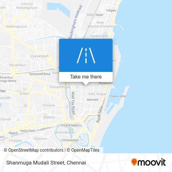 Shanmuga Mudali Street map