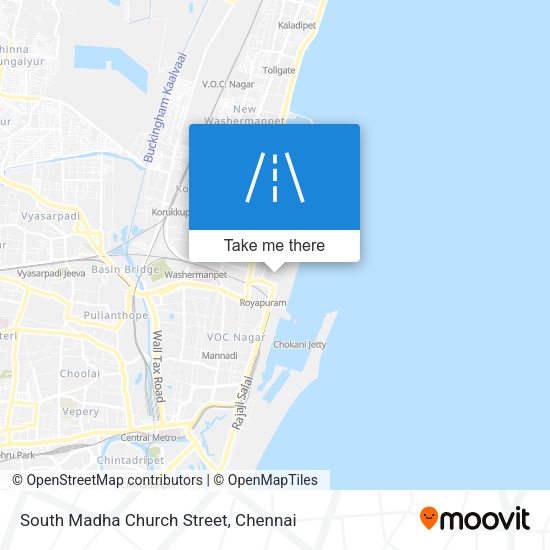 South Madha Church Street map