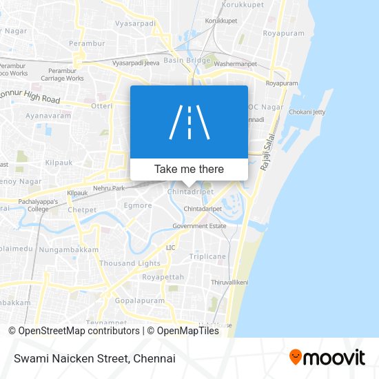 Swami Naicken Street map