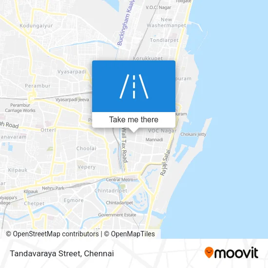 Tandavaraya Street map