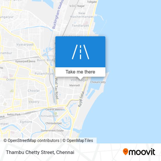 Thambu Chetty Street map