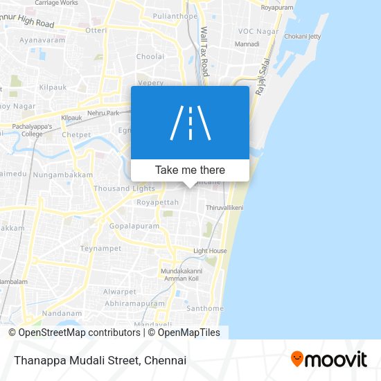 Thanappa Mudali Street map