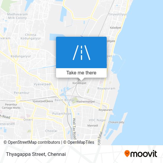 Thyagappa Street map