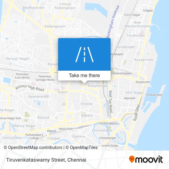 Tiruvenkataswamy Street map