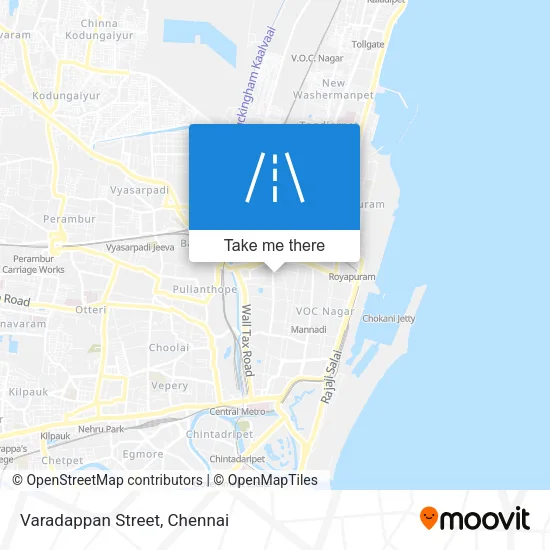 Varadappan Street map
