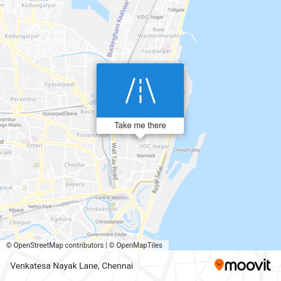 Venkatesa Nayak Lane map