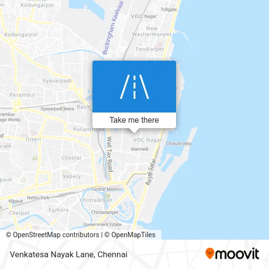 Venkatesa Nayak Lane map